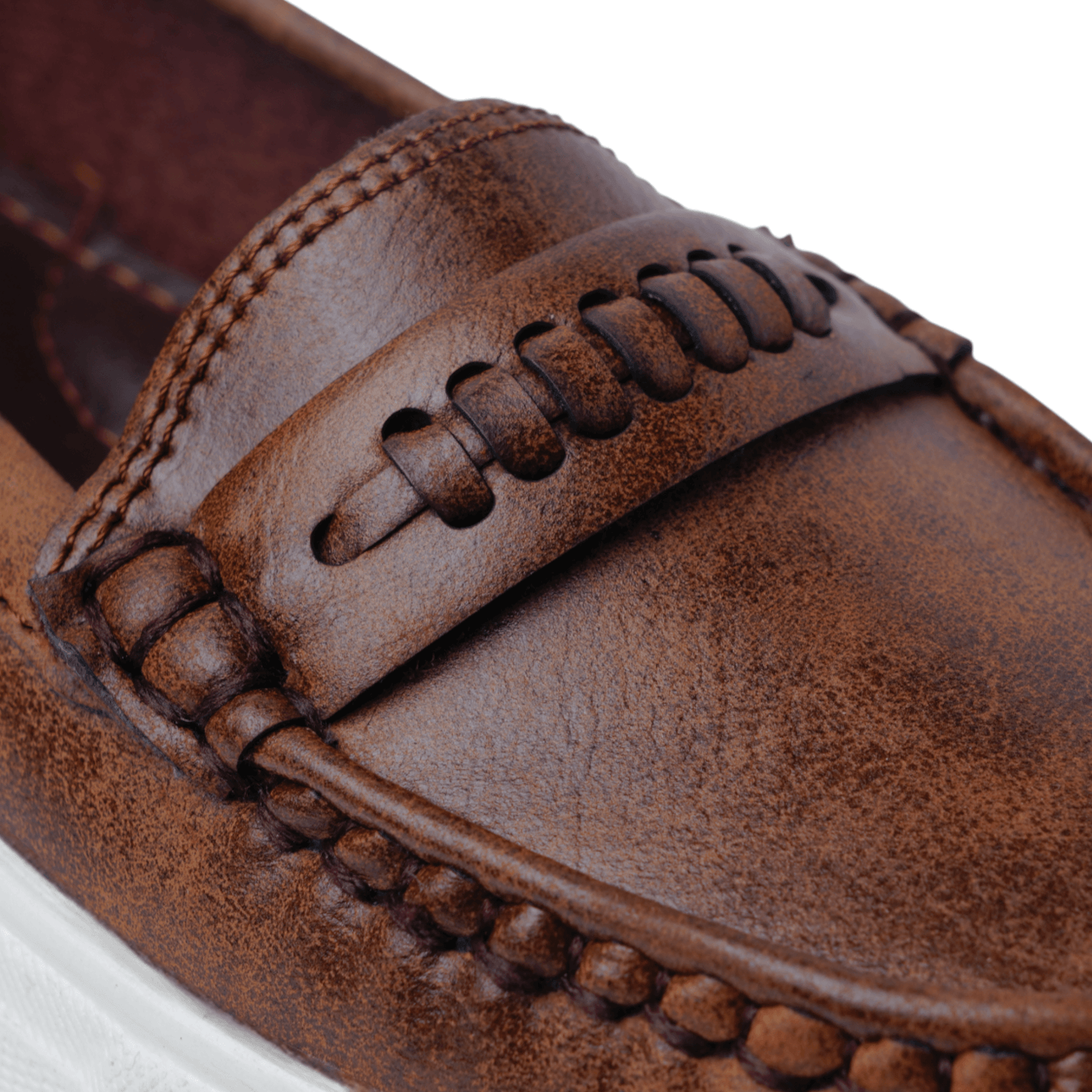 Women's Brown Comfort Loafer | White Sole