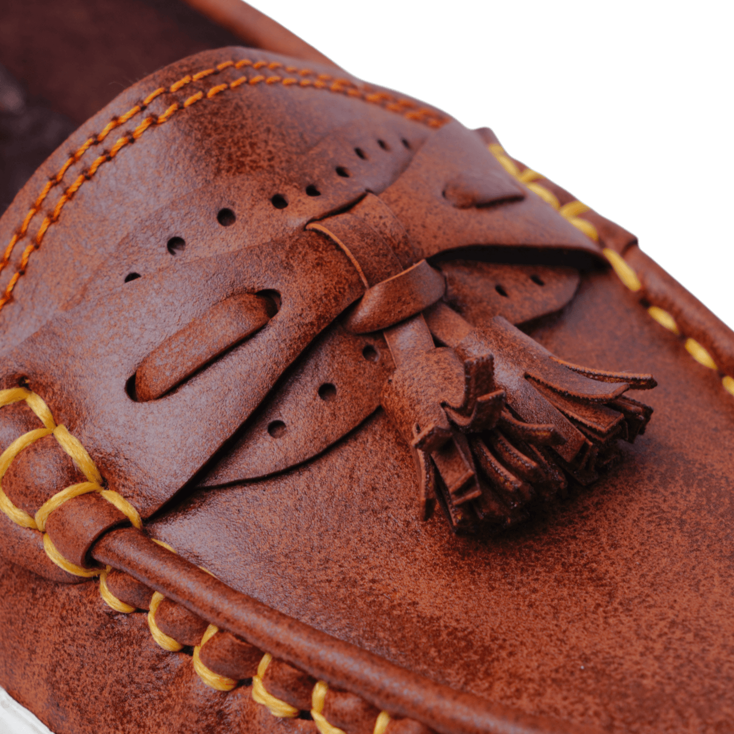 Women's Brown Cloud Tassel Loafer | White Sole