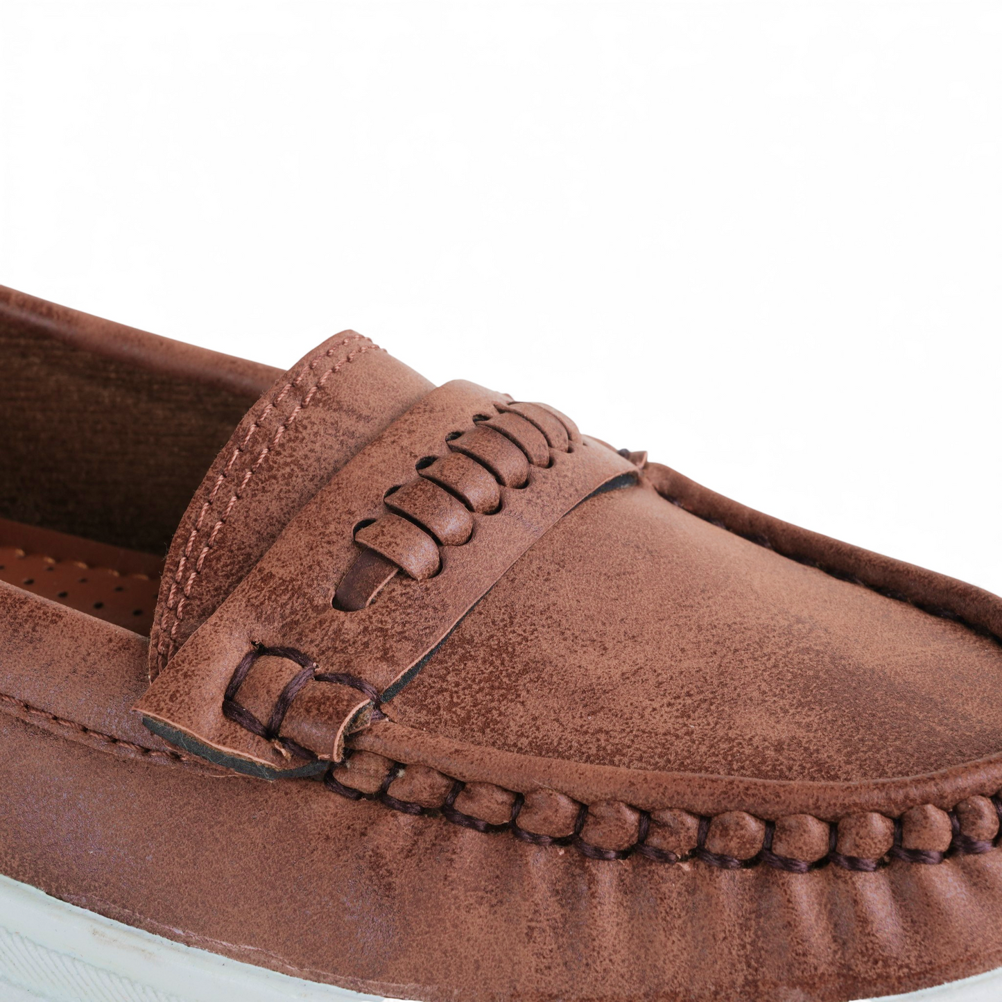 Women's Camel Comfort Loafer | White Sole