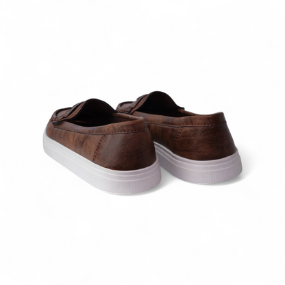Classic Brown Slip-On Loafers