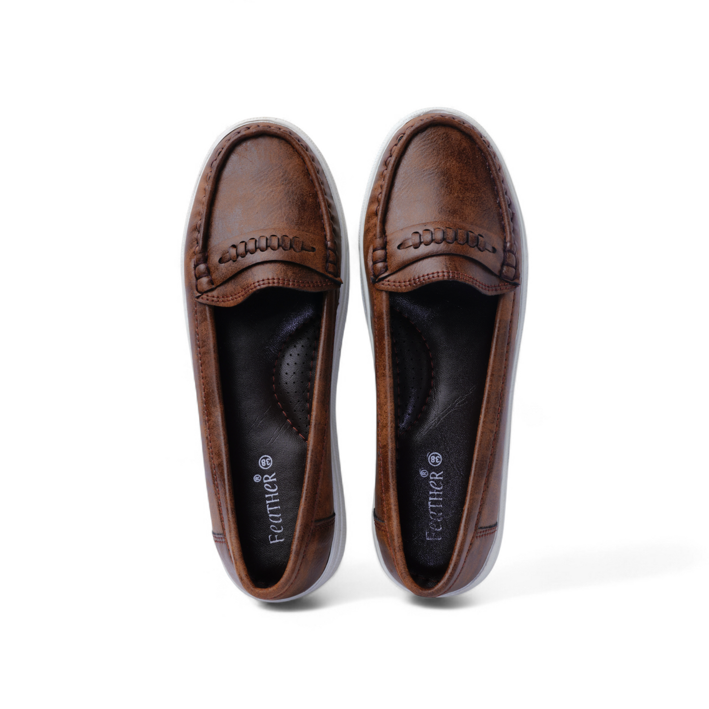 Classic Brown Slip-On Loafers