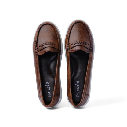 Classic Brown Slip-On Loafers