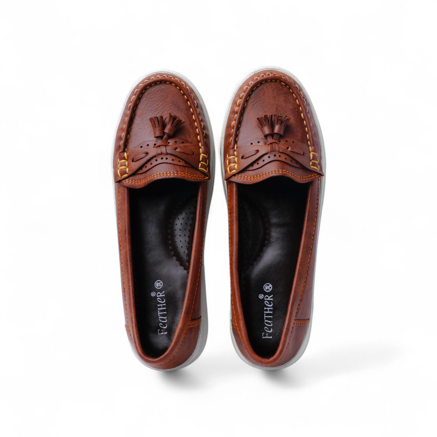Brown Tassel Loafers