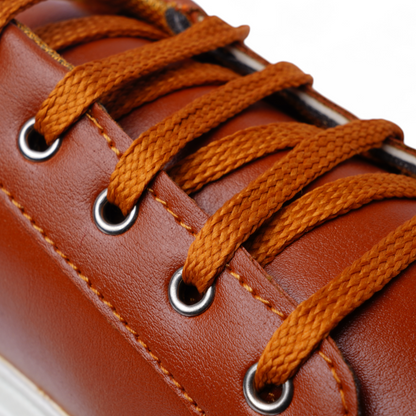 Brown Lace-Up Sneakers