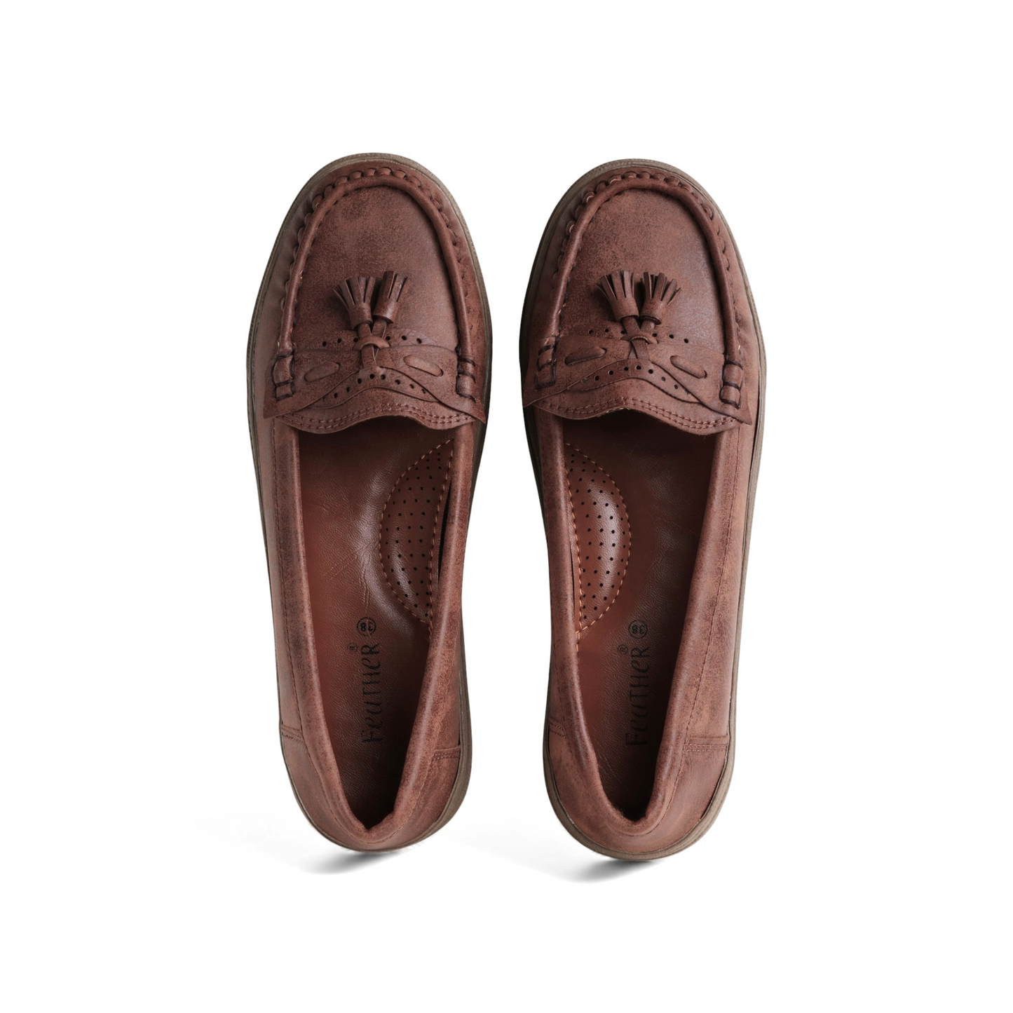 Women's Brown Cloud Tassel Loafer | Caramel Sole