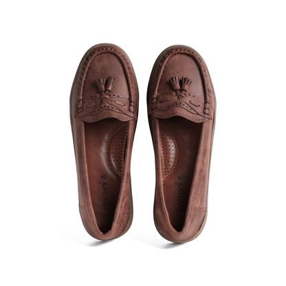 Women's Brown Cloud Tassel Loafer | Caramel Sole