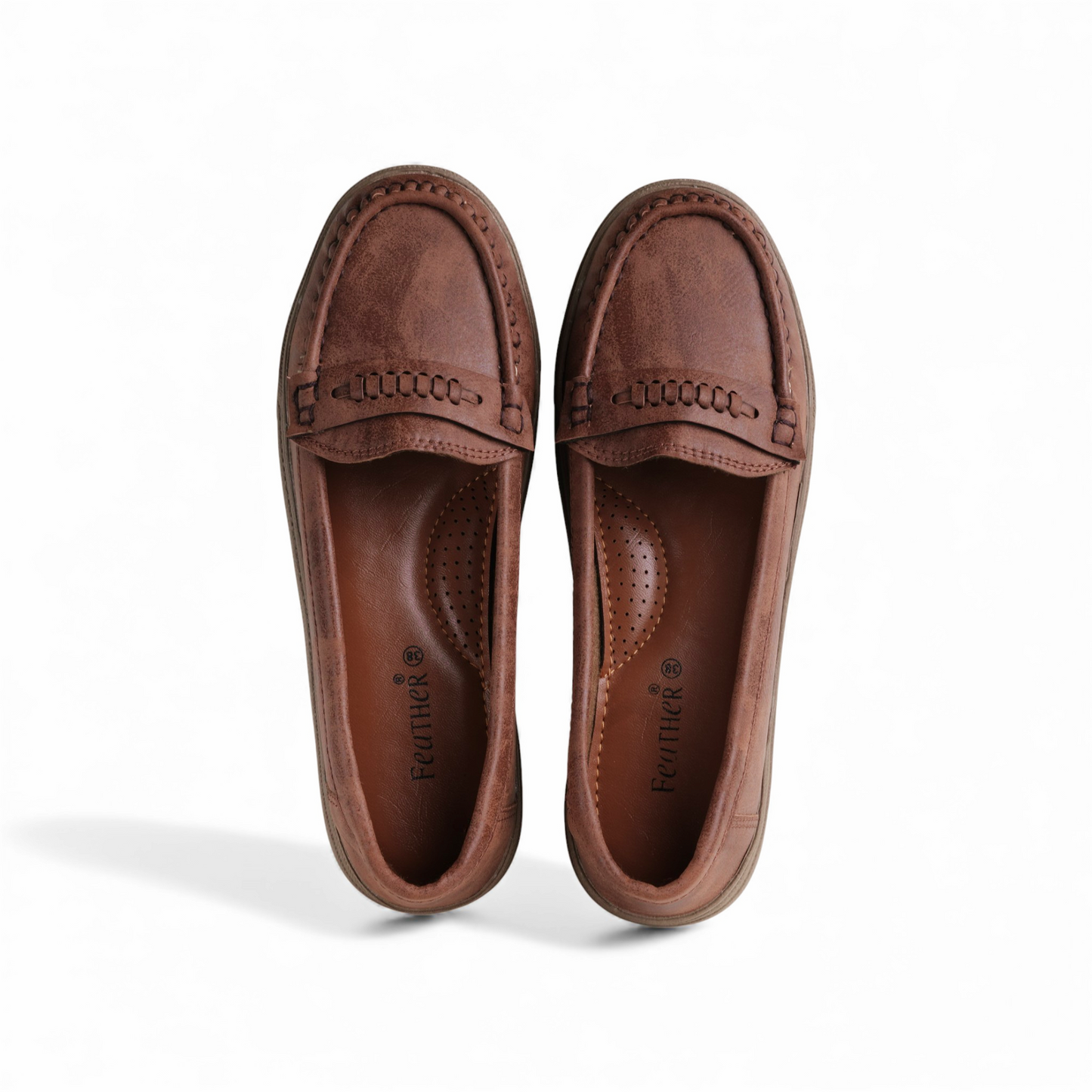 Women's Brown Comfort Loafer | Caramel Sole