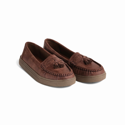 Women's Brown Cloud Tassel Loafer | Caramel Sole