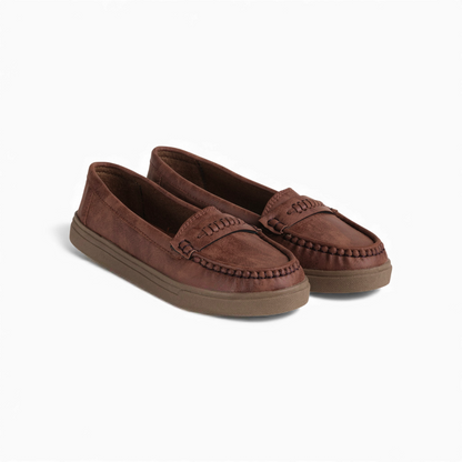 Women's Brown Comfort Loafer | Caramel Sole