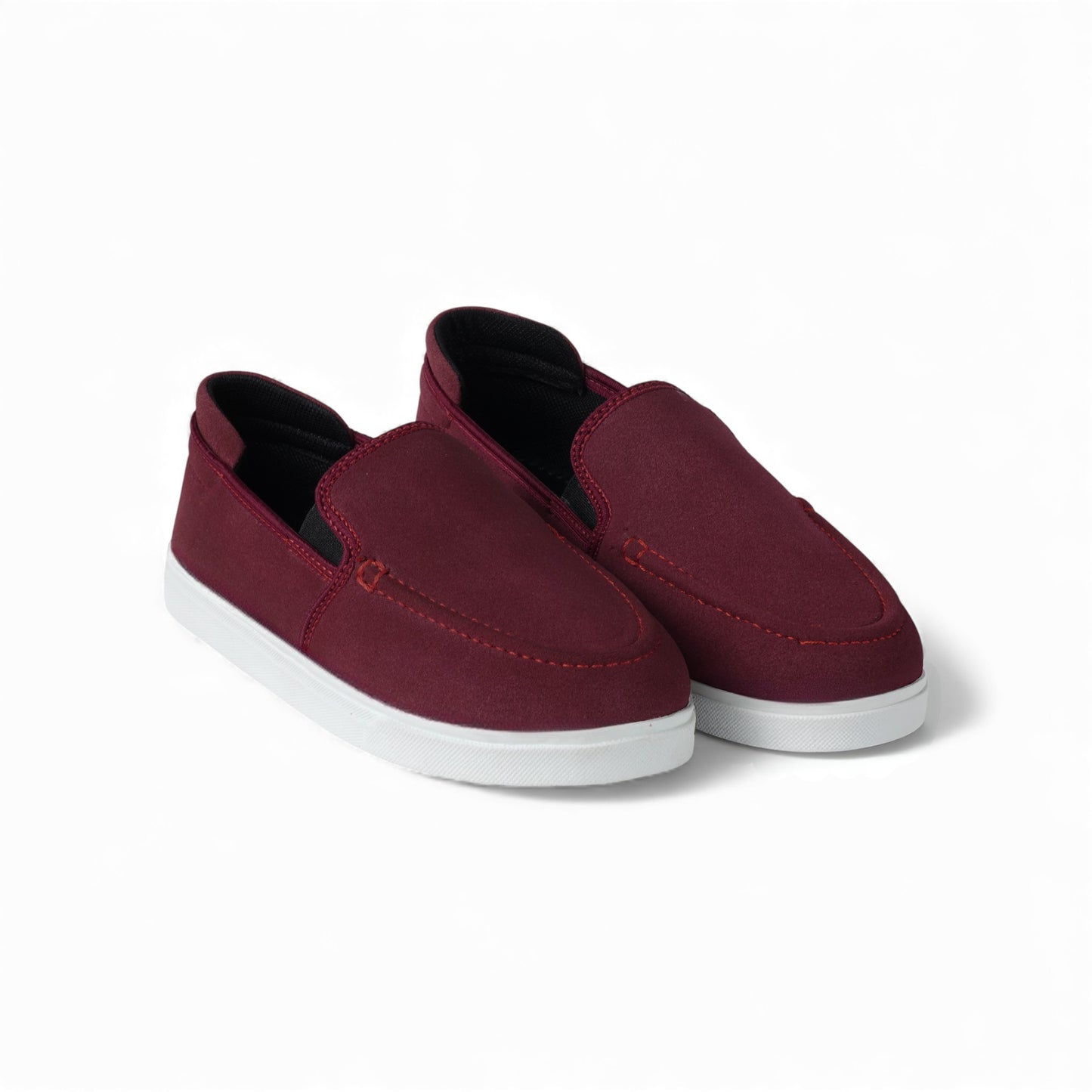 Women's Maroon Soft Suede Loafer