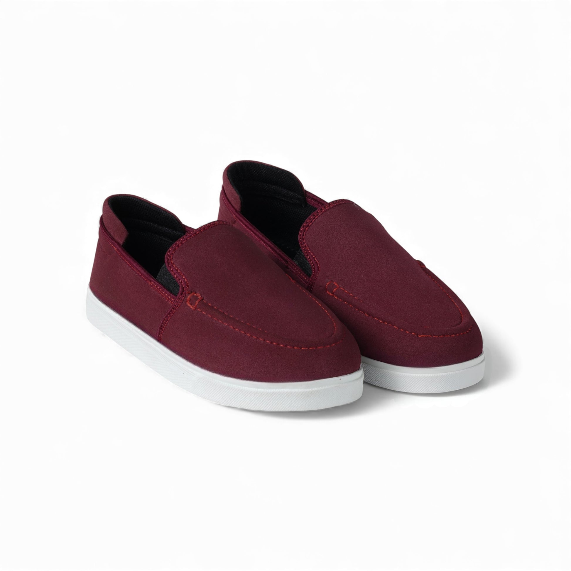 Women's Maroon Soft Suede Loafer