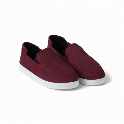 Women's Maroon Soft Suede Loafer