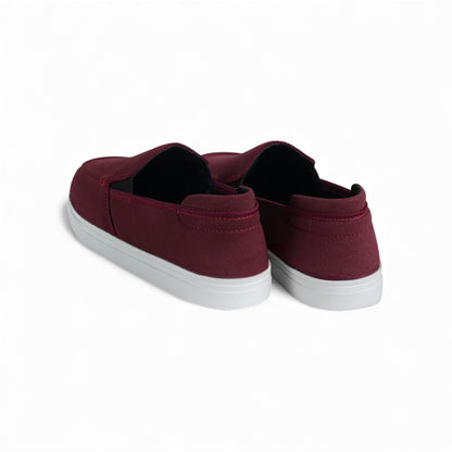 Women's Maroon Soft Suede Loafer