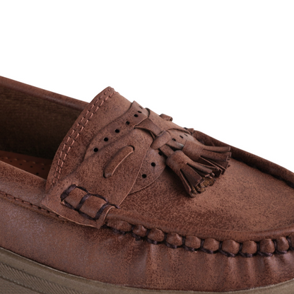 Women's Brown Cloud Tassel Loafer | Caramel Sole