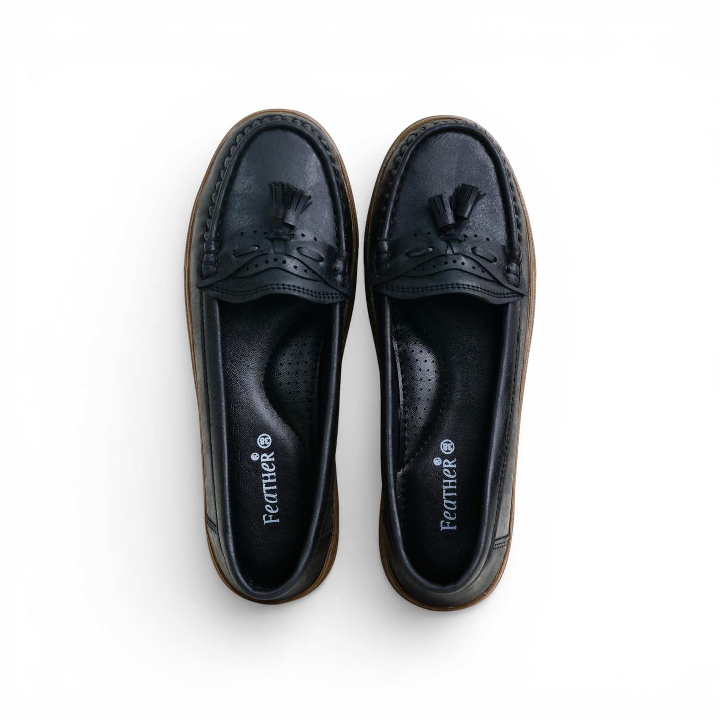 Cloud Tassel - Black (Brown Base)