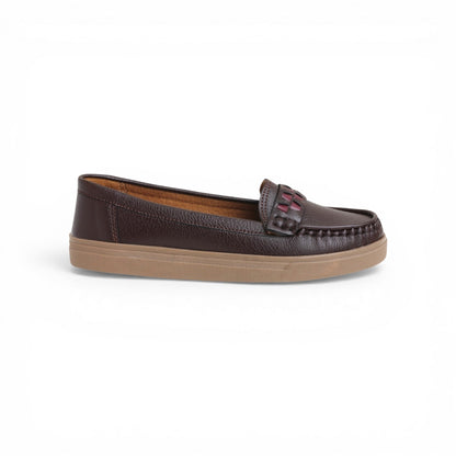 Women's Coffee Accent Loafer | Caramel Sole