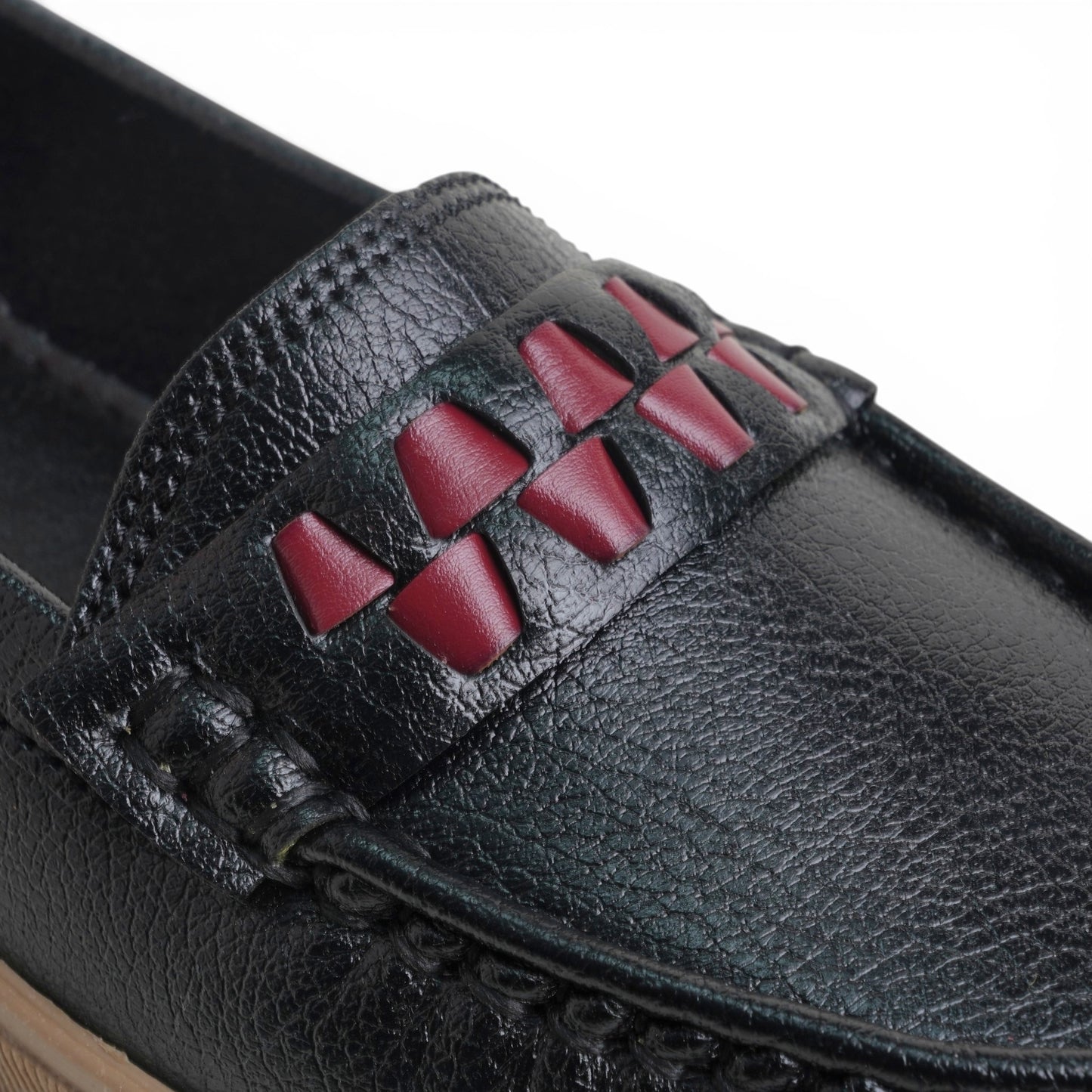 Women's Black Accent Loafer | Caramel Sole