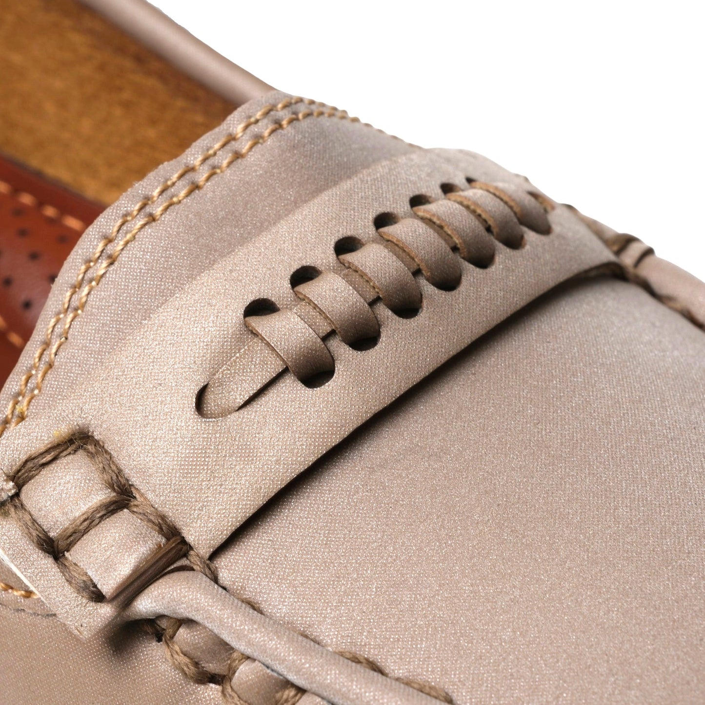 Women's Beige Comfort Loafer | Caramel Sole