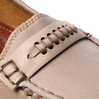 Women's Beige Comfort Loafer | Caramel Sole