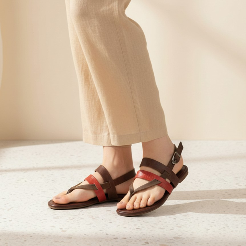 Breeze Sandal - Cherry Brown