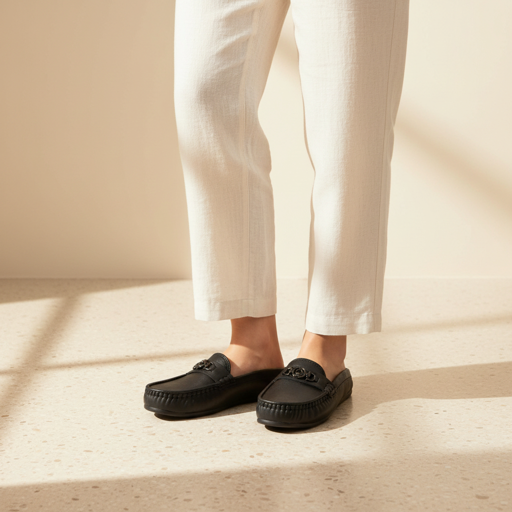 Open Back Mule - Black