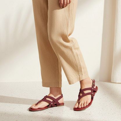 Breeze Sandal - Maroon