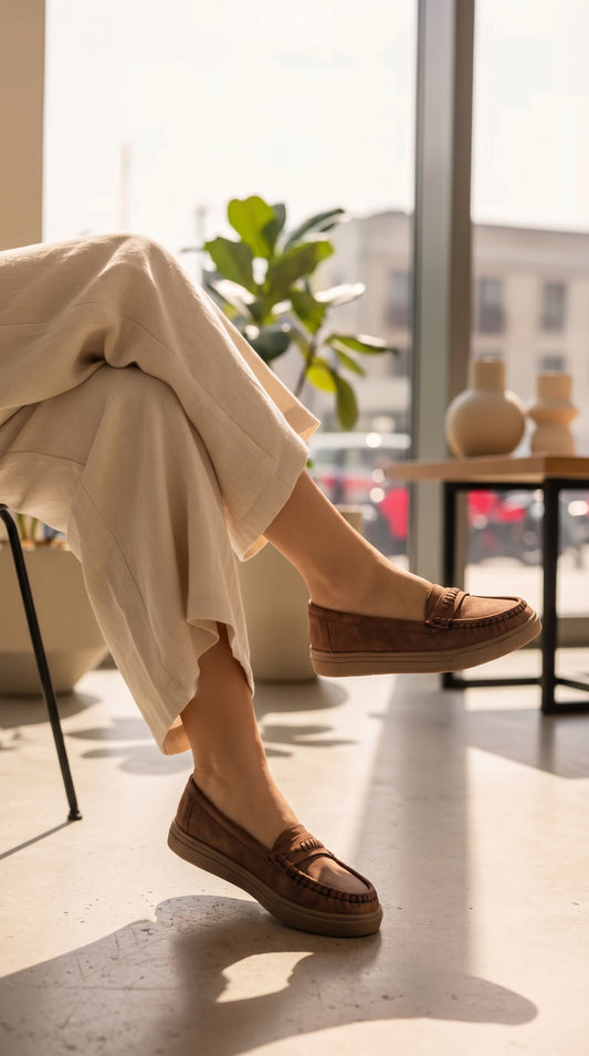 Women's Brown Cloud Tassel Loafer | Caramel Sole