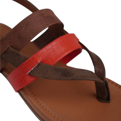 Women's Brown & Coral Breeze Sandal
